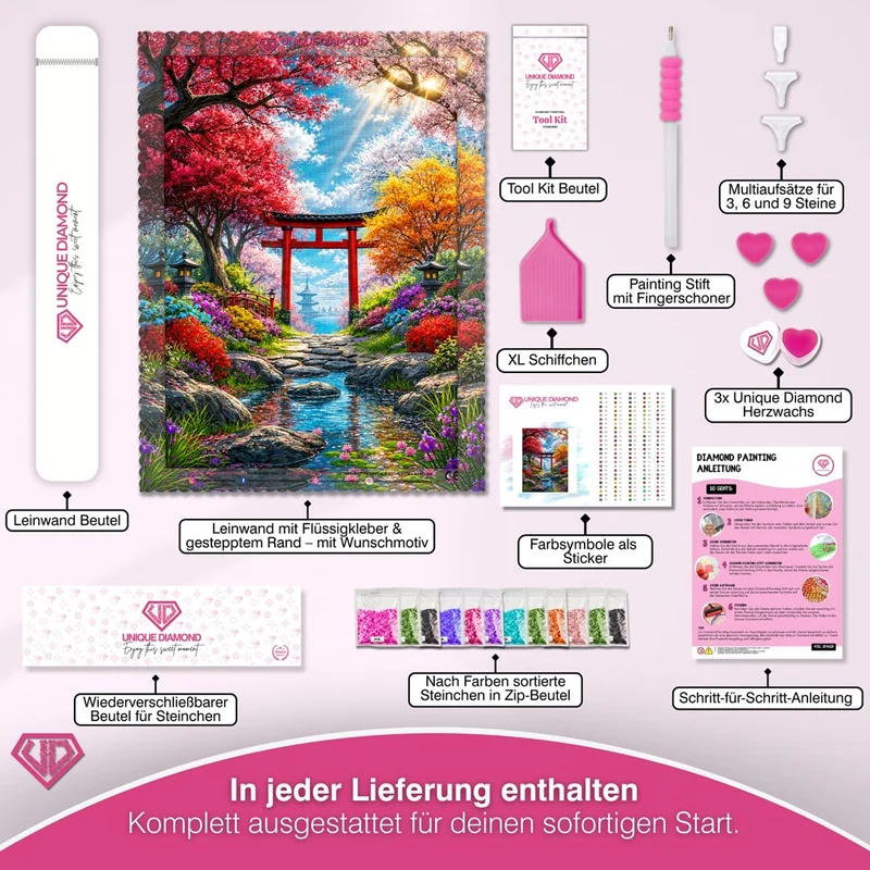5D Diamond Painting – Haruka Garten der Ewigen Blüte
