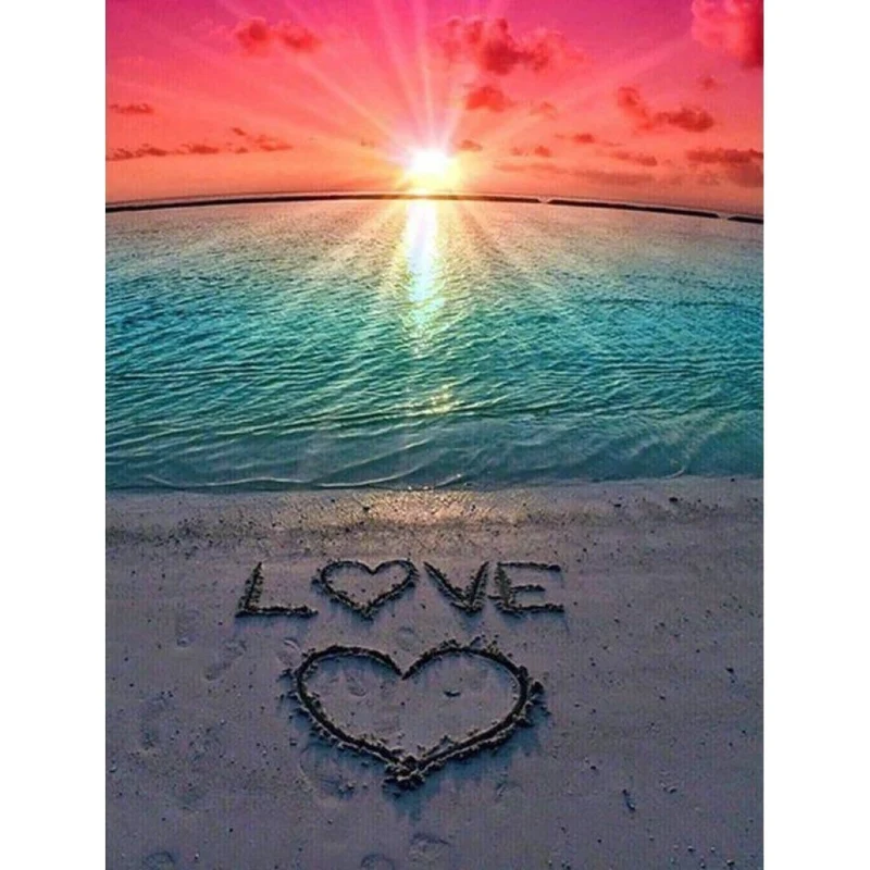 Sonnenuntergang Meer Liebe