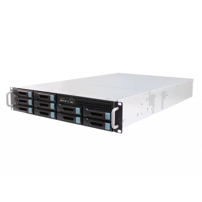 AIC 2U 6G Storage Chassis 8 x 3.5" Hot Swap + 2 x 2.5" Internal + 1 x 5.25" Slim Optical with an 650W Single PSU (Rails Included) * 7 x Low Profile