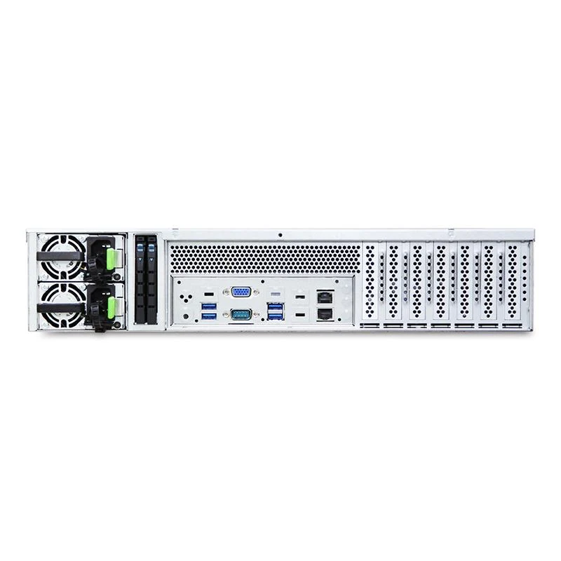 2U 12G Short Storage Server Chassis 8 x 3.5" Hot-Swap + 2 x 2.5" Internal with 550W and a single PSU (Rails Included) *7 x Low Profile