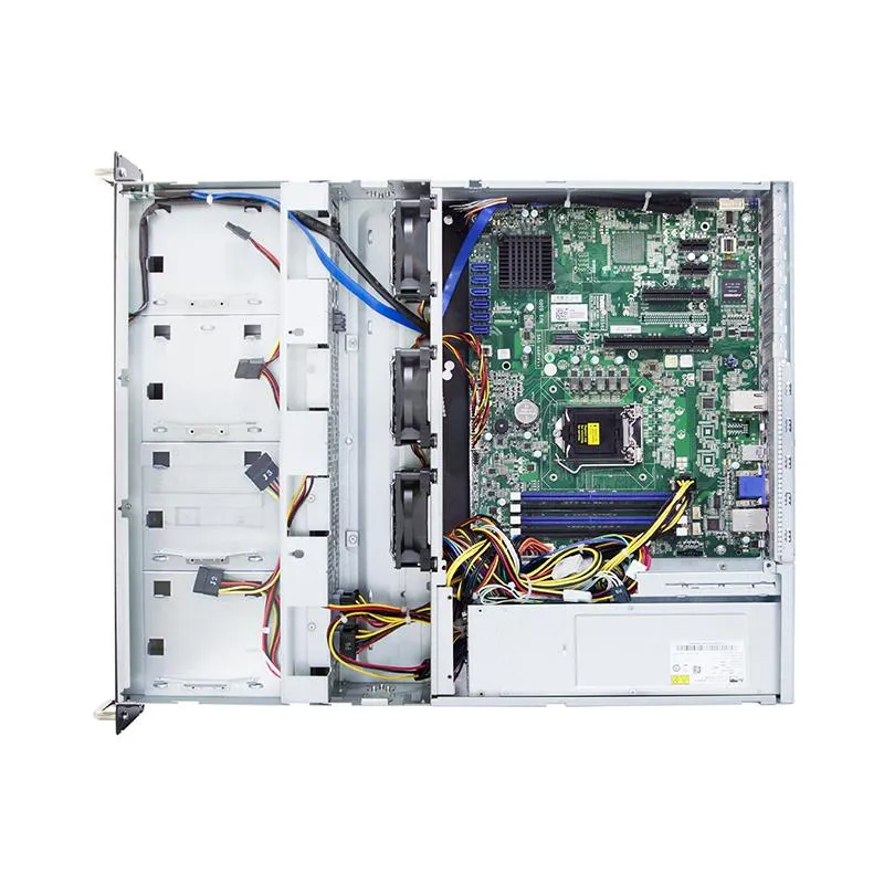 2U 12G Short Storage Server Chassis 8 x 3.5" Hot-Swap + 2 x 2.5" Internal with 550W and a single PSU (Rails Included) *7 x Low Profile