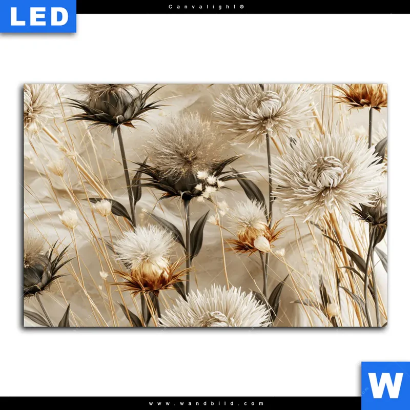 Canvalight® Leuchtbild | Wildblumen | Querformat