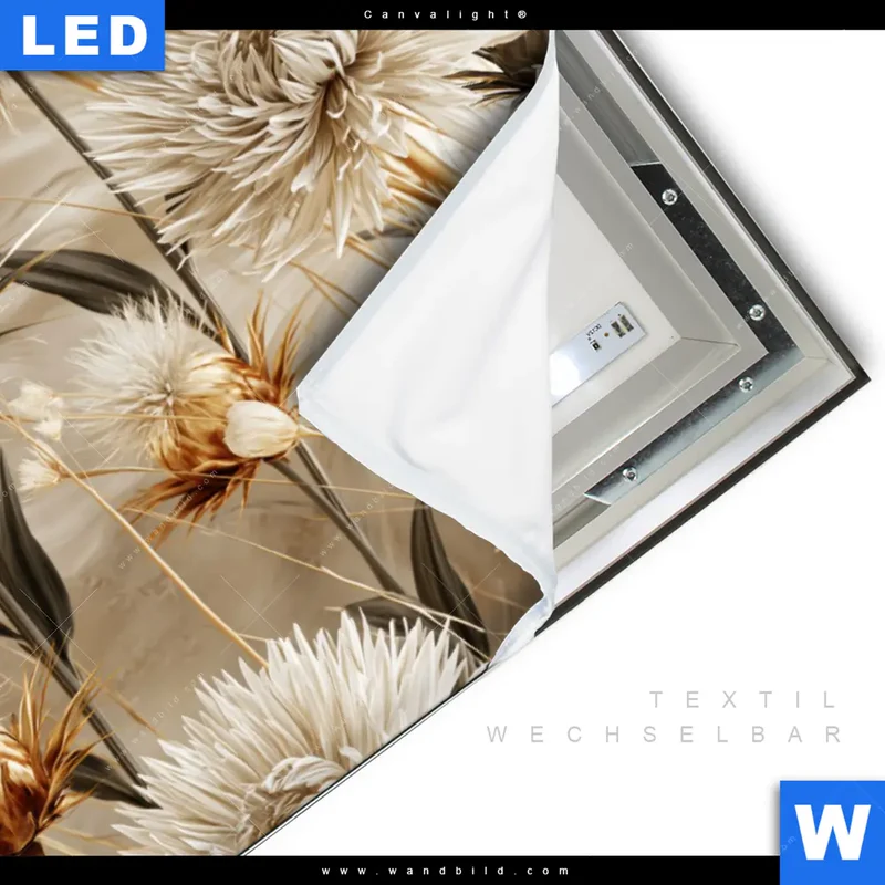 Canvalight® Leuchtbild | Wildblumen | Querformat