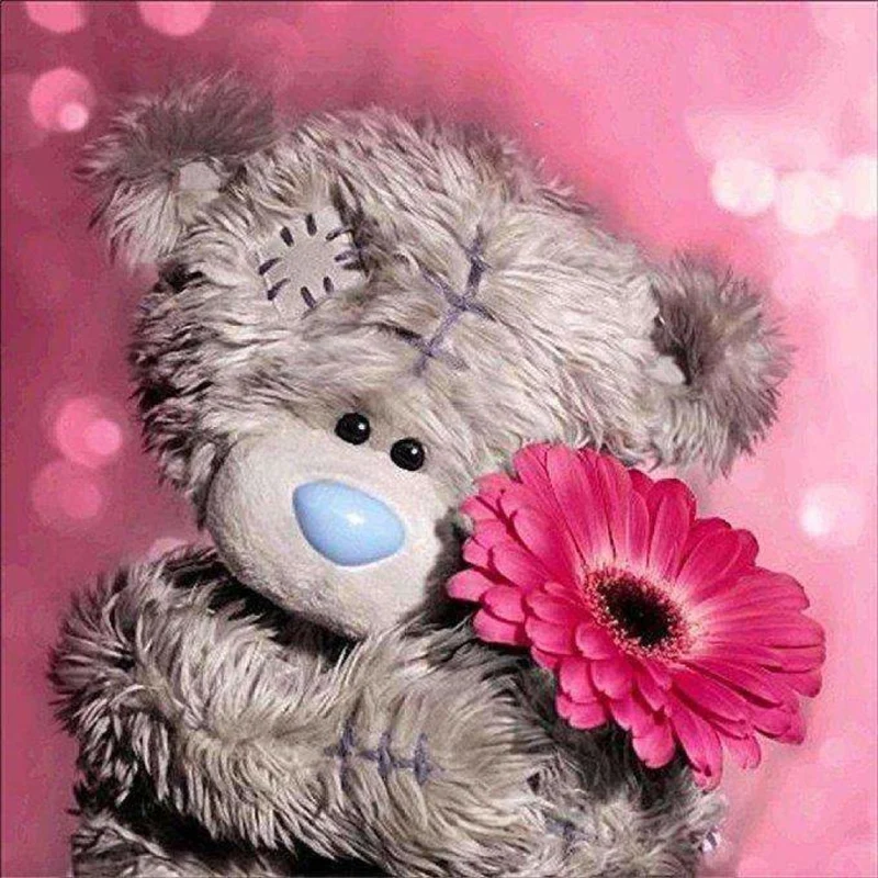 Bär mit Blume