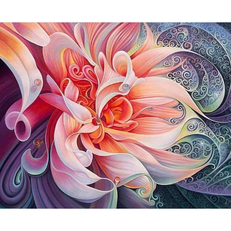 Farbige Blume 1