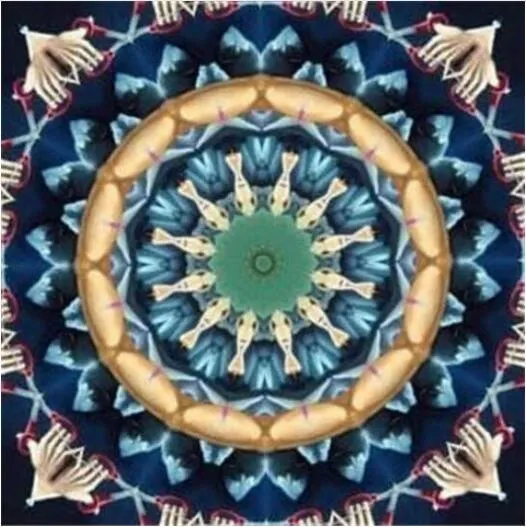 Mandala Blue And Green PIX-659