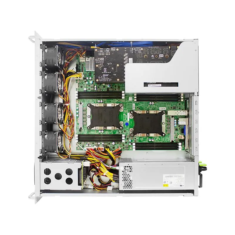 2U Short Chassis with Swappable Front or Rear IO Access-800Wx2 Red't platinum PSU with 7x low profile slots rear window