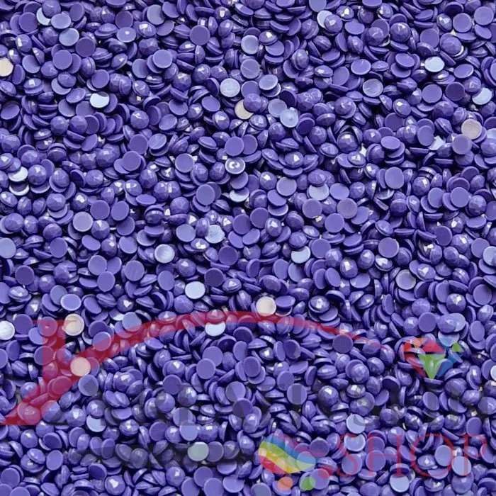 DMC 3746 Blue Violet DK - runde Steine - Diamond Painting