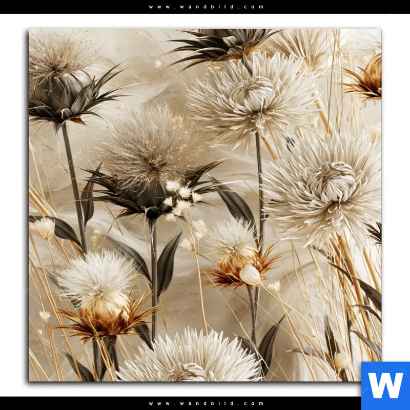Leinwandbild | Wildblumen | Quadrat