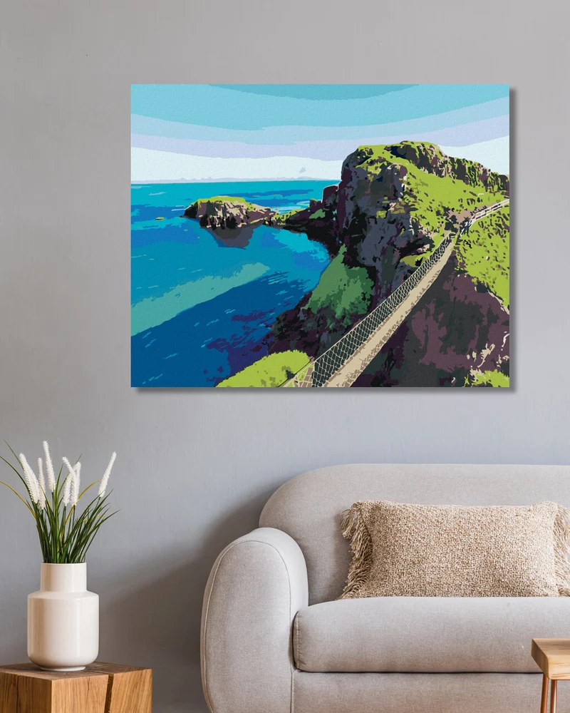 Diamond painting - SEILBRÜCKE IN NORDIRLAND
