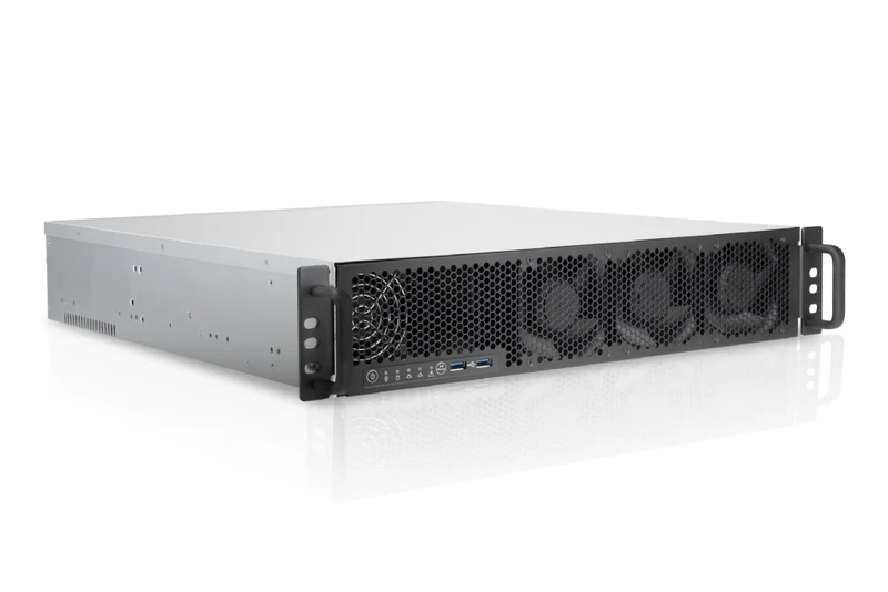 In-Win IW-RL200- 2U Feature Rich Server Chassis with Integrated Water Cooling, Full Height PCIe, Single 1200W Hot-Plug PSU (Dual Capable), Rail Kit