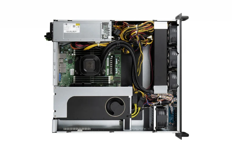 In-Win IW-RL200- 2U Feature Rich Server Chassis with Integrated Water Cooling, Full Height PCIe, Single 1200W Hot-Plug PSU (Dual Capable), Rail Kit
