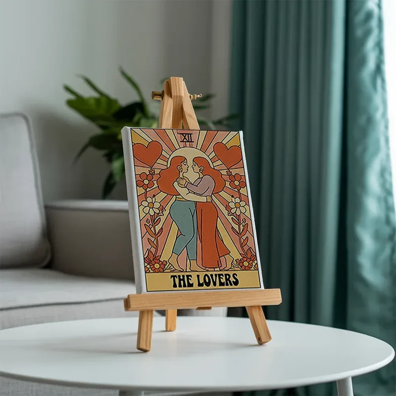 Malen nach Zahlen – 6 Mini-Gemälde - Tarot Vibe Kollektion