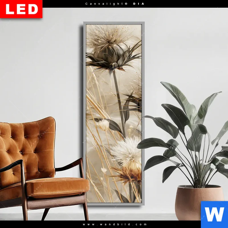 Wechselmotiv Acrylglas Canvalight® DIA | Wildblumen | Schmal