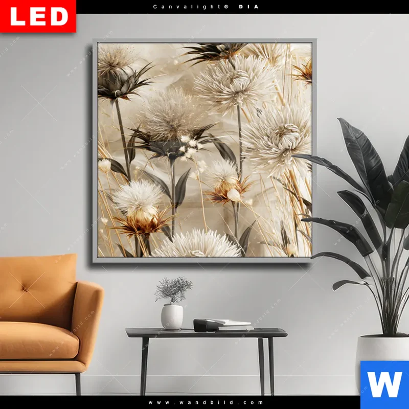 Wechselmotiv Acrylglas Canvalight® DIA | Wildblumen | Quadrat