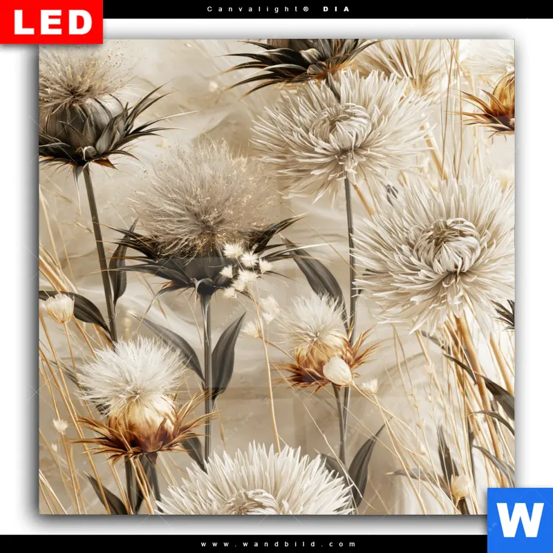 Wechselmotiv Acrylglas Canvalight® DIA | Wildblumen | Quadrat