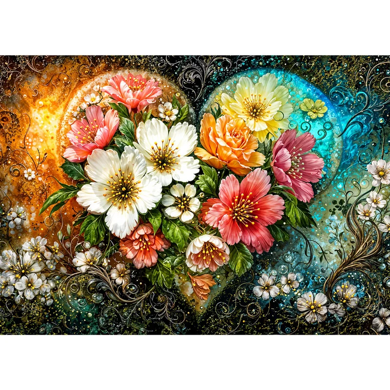5D Diamond Painting – Amora Herzblütenzauber