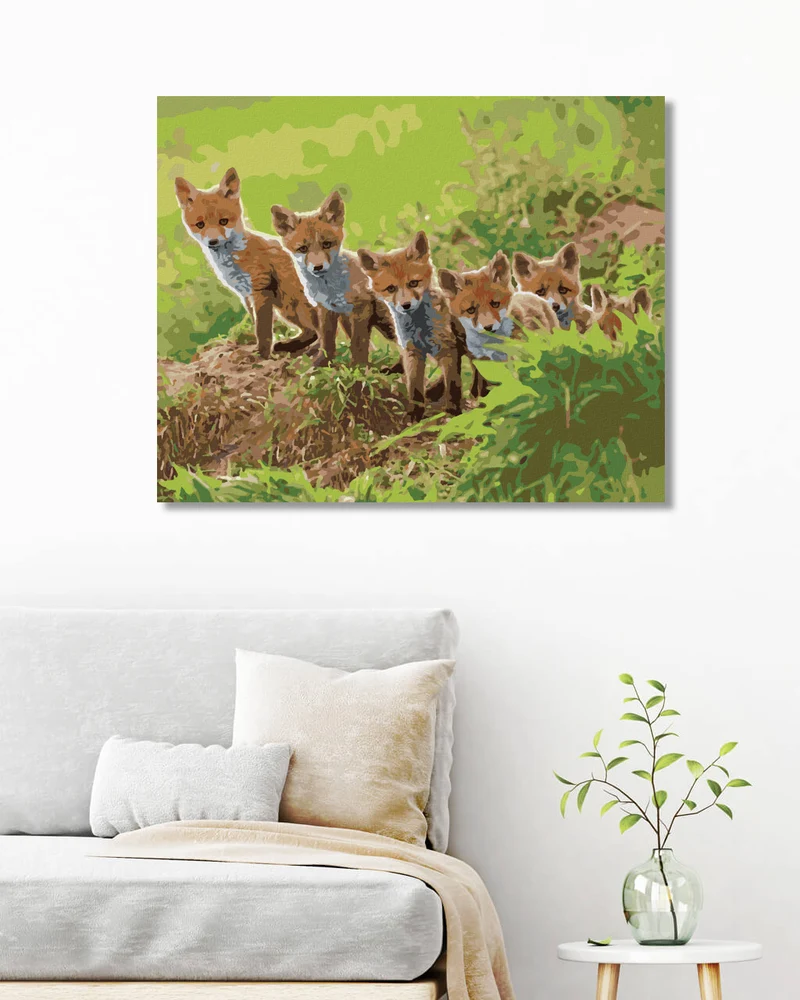 Diamond painting - FUCHS UND IHRE BANDE
