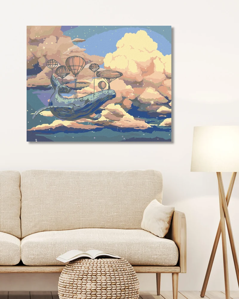Diamond painting - FLIEGENDER WAL
