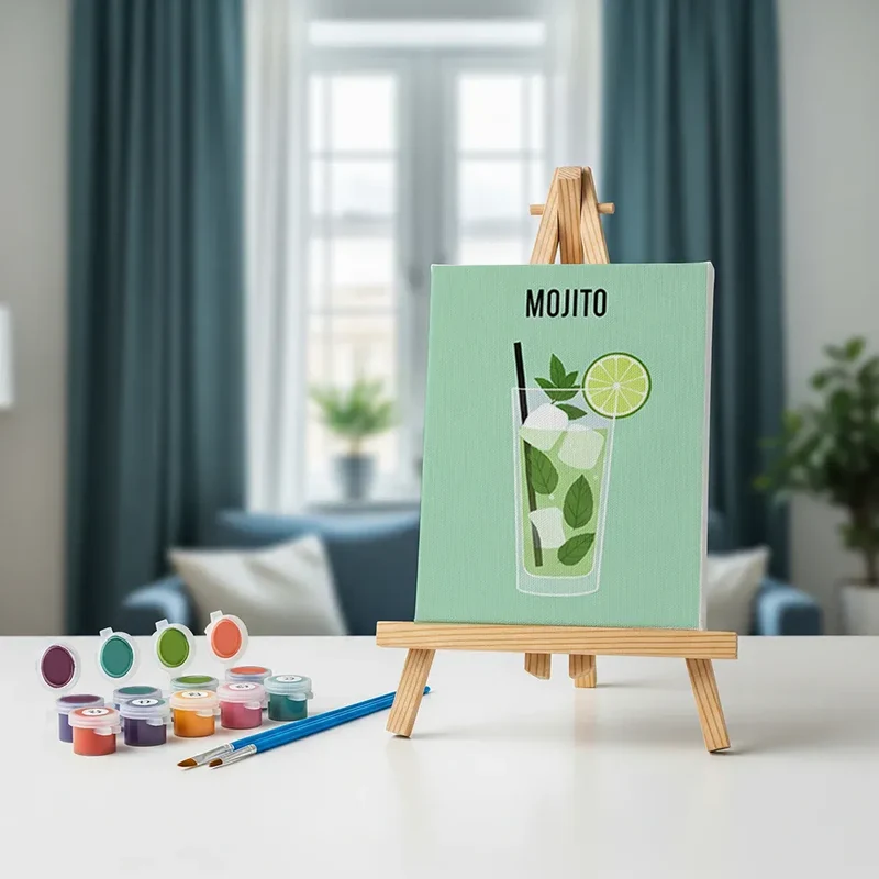 Malen nach Zahlen – 6 Mini-Gemälde - Die Kunst des Schenkens