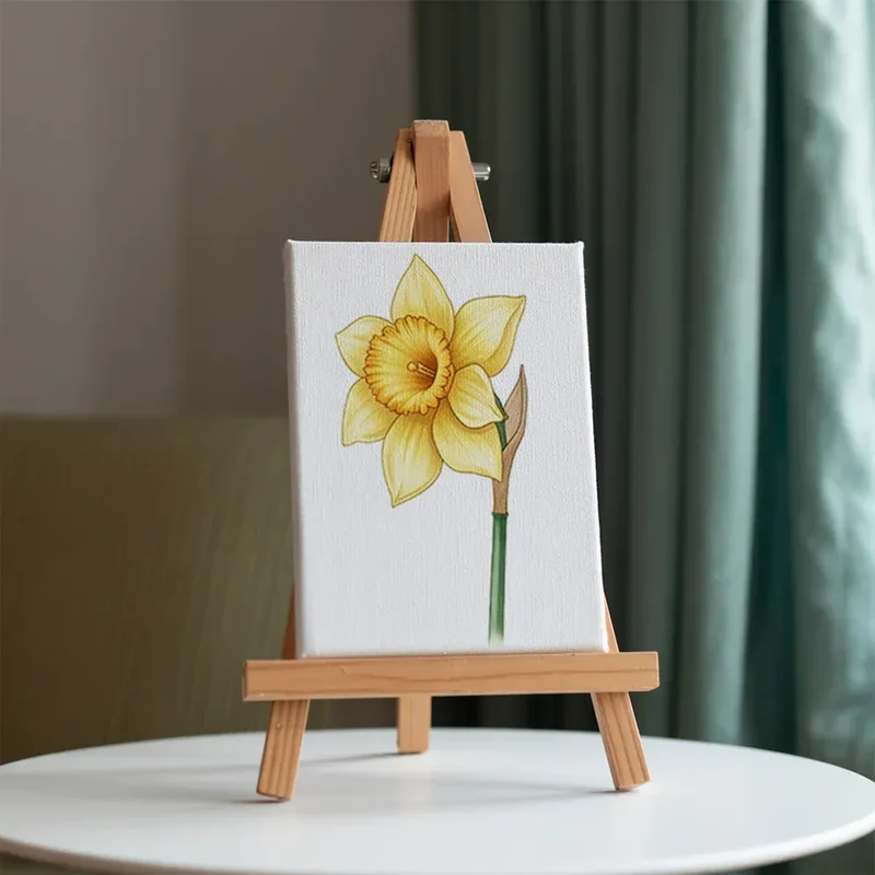 Malen nach Zahlen – 6 Mini-Gemälde - Die Sprache der Blumen