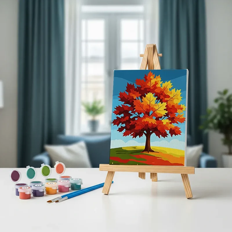 Malen nach Zahlen – 6 Mini-Gemälde - Herfstgloed-serie
