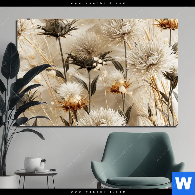 Alu-Dibond Bild | Wildblumen | Querformat