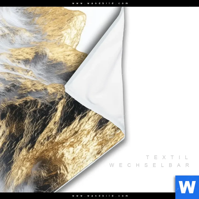 Wechselmotiv | Stille der goldenen Berge | Hochformat