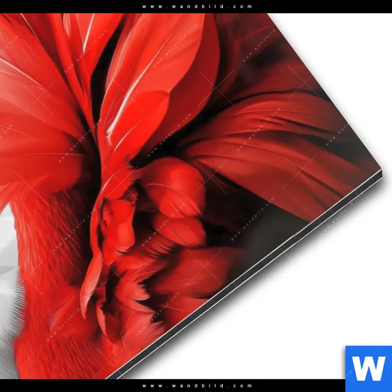 Alu-Dibond Bild | Roter Flamingo | Querformat