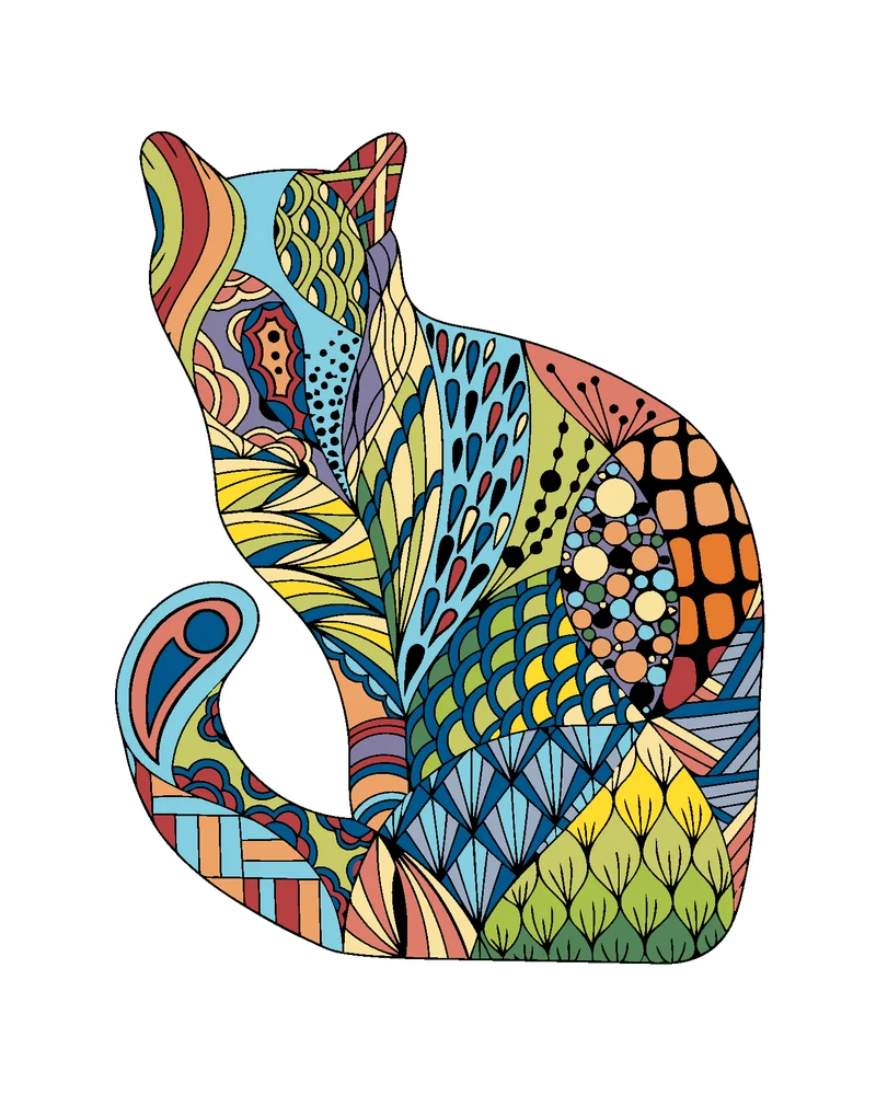 Diamond painting - MANDALA KATZE II