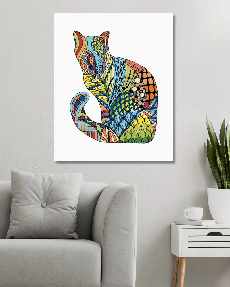 Diamond painting - MANDALA KATZE II