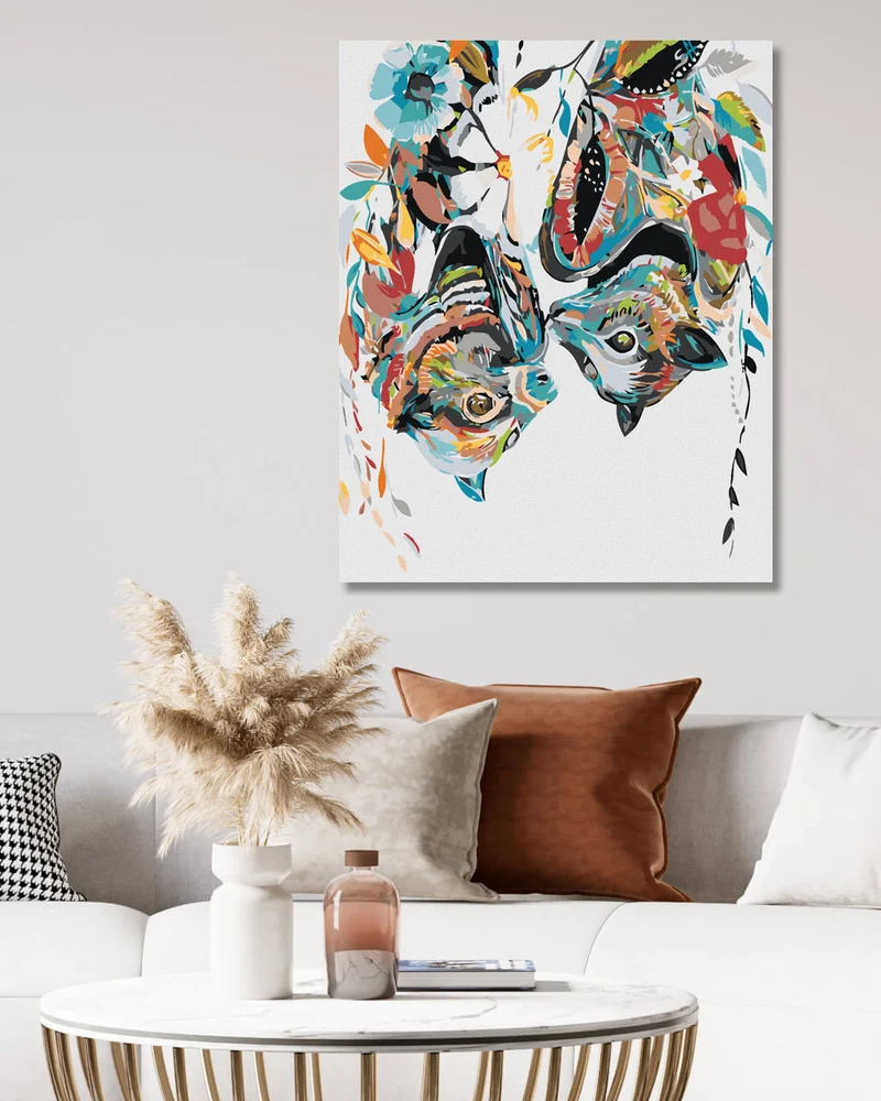 Diamond painting - BLUMIGE FLEDERMÄUSE