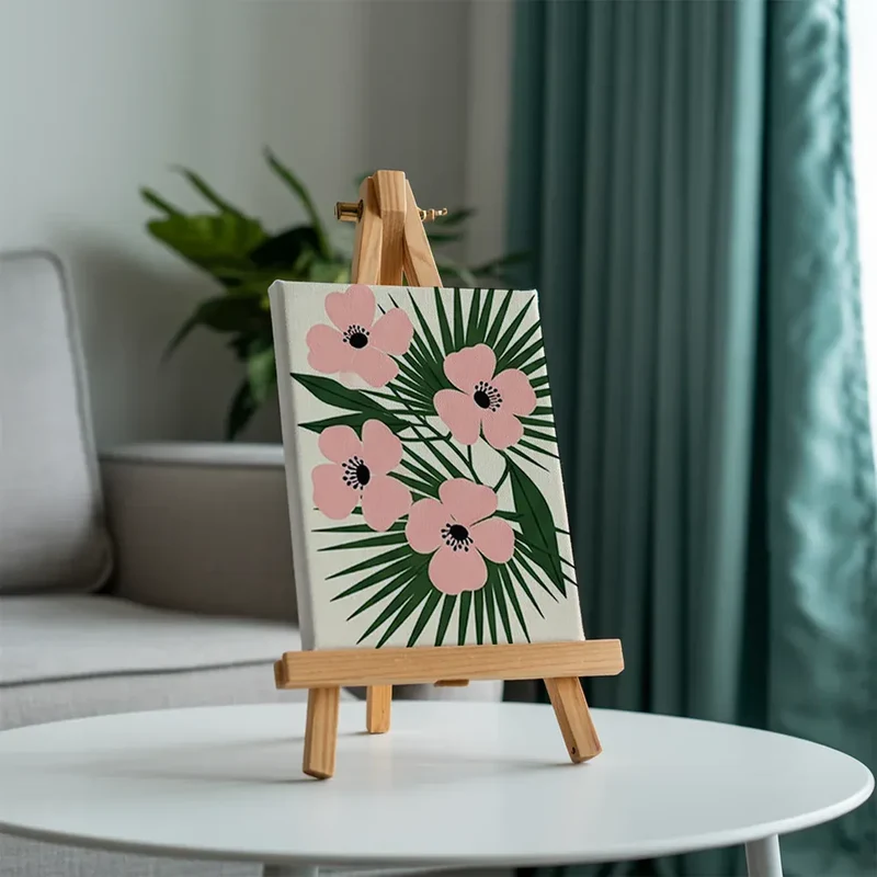 Malen nach Zahlen – 6 Mini-Gemälde - Auffällige Blumen