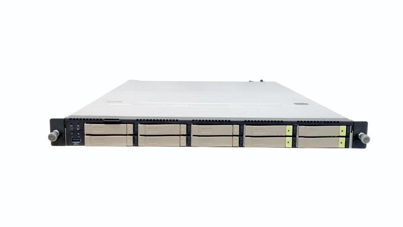 In-Win IW-RS110-07 - 1U Server Chassis with 10x 2.5" SATA/SAS/NVMe Hot-Swap Bays - Includes 750W CRPS Redundant PSU and Rail Kit