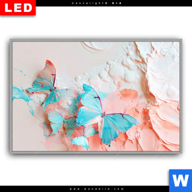Leuchtbild Acrylglas Canvalight® DIA | Schmetterlingszauber | Querformat