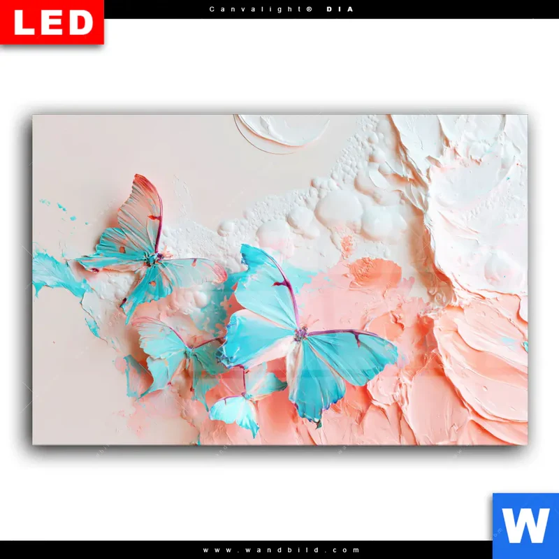 Wechselmotiv Acrylglas Canvalight® DIA | Schmetterlingszauber | Querformat