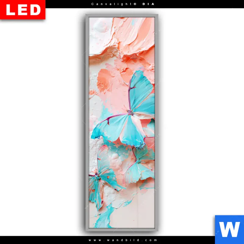 Leuchtbild Acrylglas Canvalight® DIA | Schmetterlingszauber | Schmal
