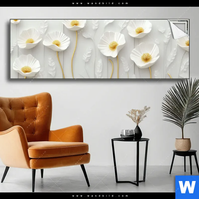 Spannbild | Florale Leichtigkeit mit Goldglanz | Panorama