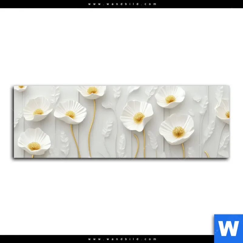 Spannbild | Florale Leichtigkeit mit Goldglanz | Panorama