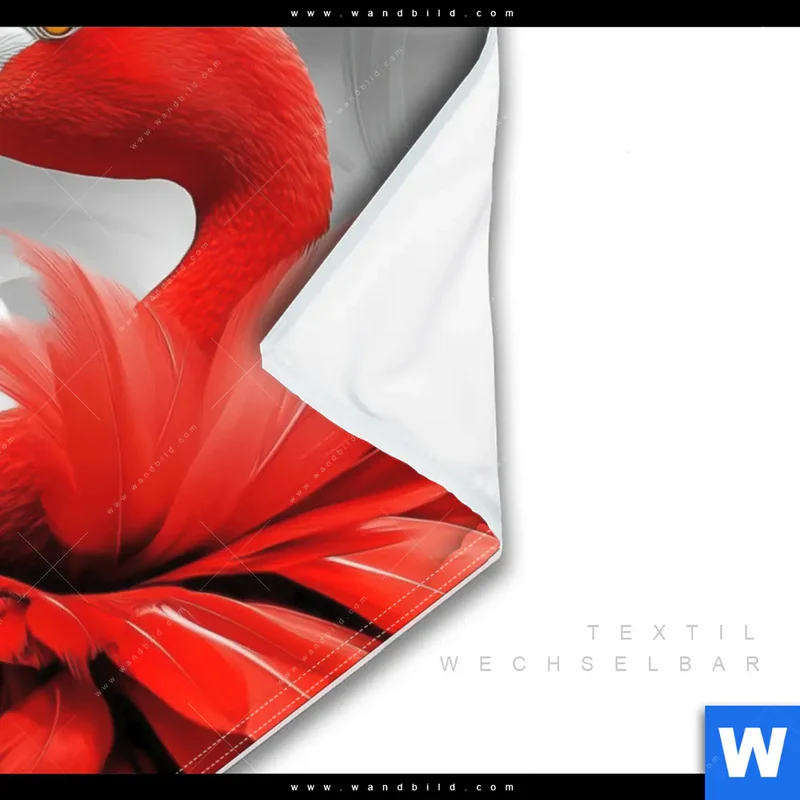 Wechselmotiv | Roter Flamingo | Hochformat
