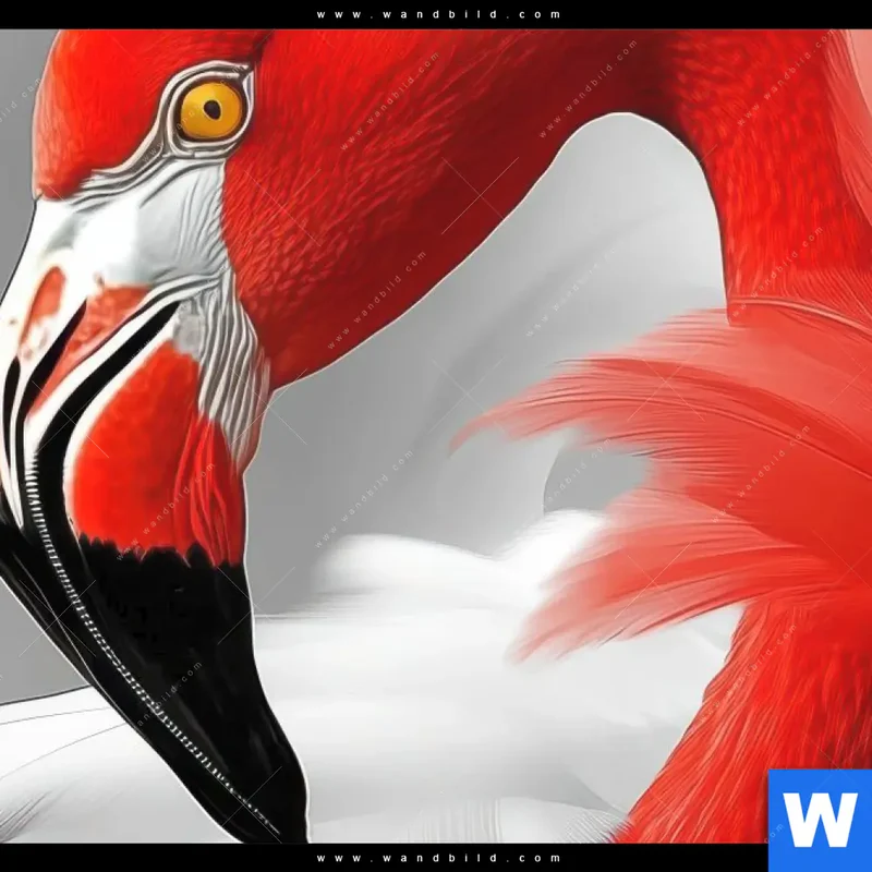 Wechselmotiv | Roter Flamingo | Hochformat