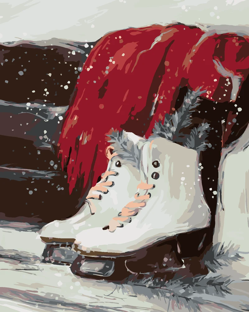 Diamond painting - SCHLITTSCHUHE