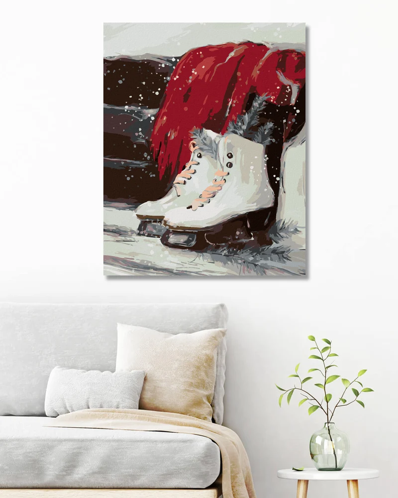 Diamond painting - SCHLITTSCHUHE
