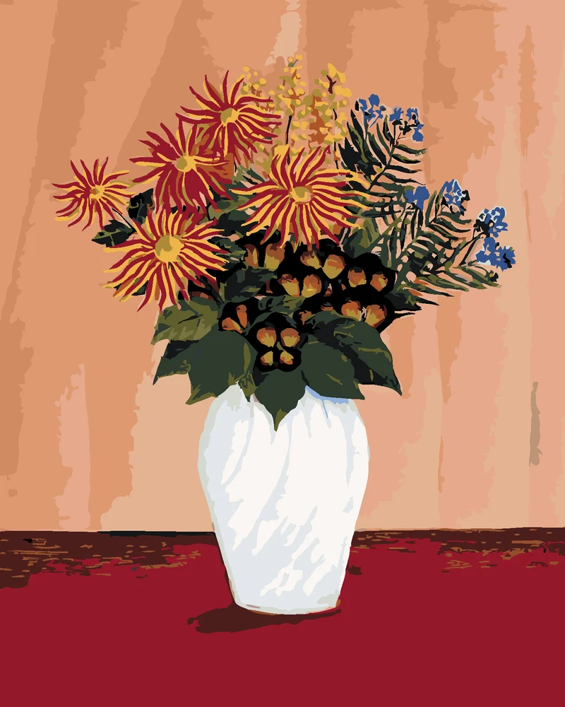 Diamond painting - BLUMENSTRAUSS (HENRI ROUSSEAU)