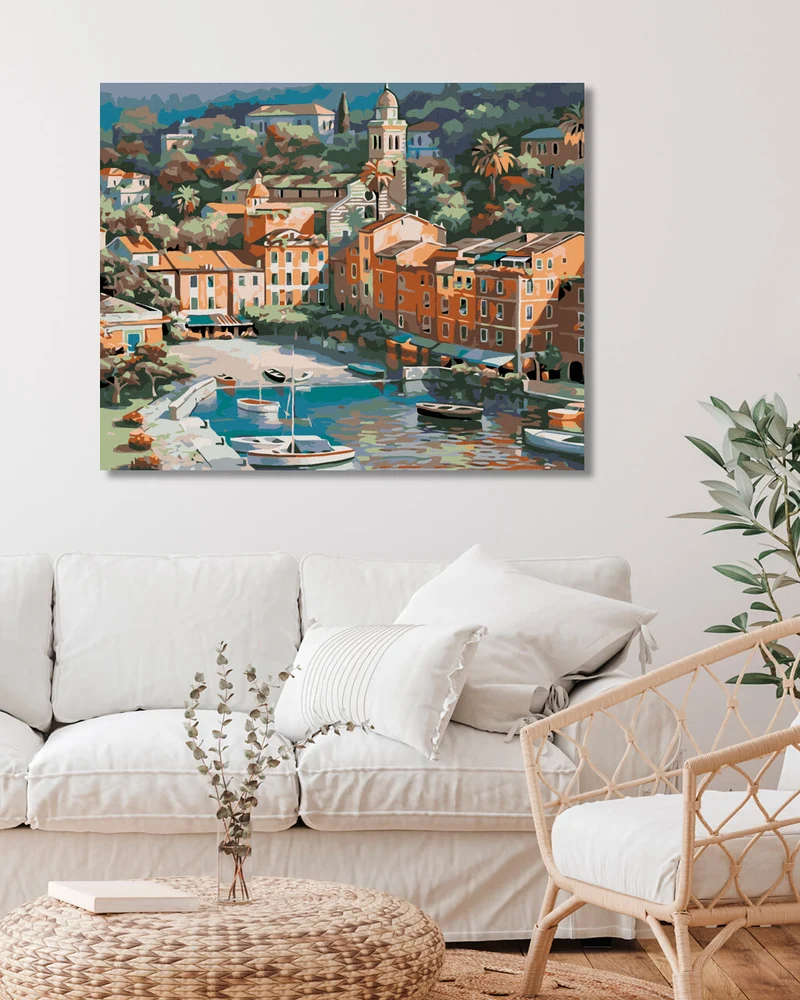 Diamond painting - KLEINES ITALIENISCHES STÄDTCHEN