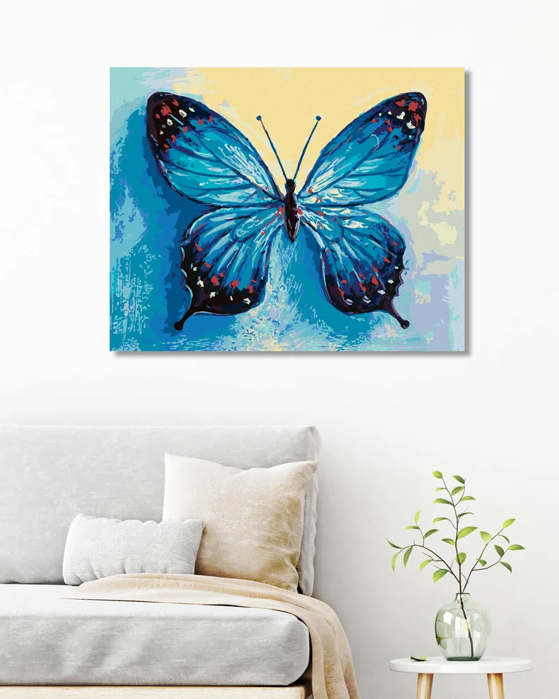 Diamond painting - BLAUER SCHMETTERLING