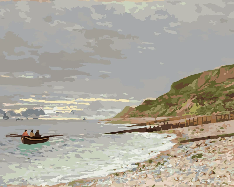 Diamond painting - LA POINTE DE LA HÈVE, SAINTE-ADRESSE (CLAUDE MONET)