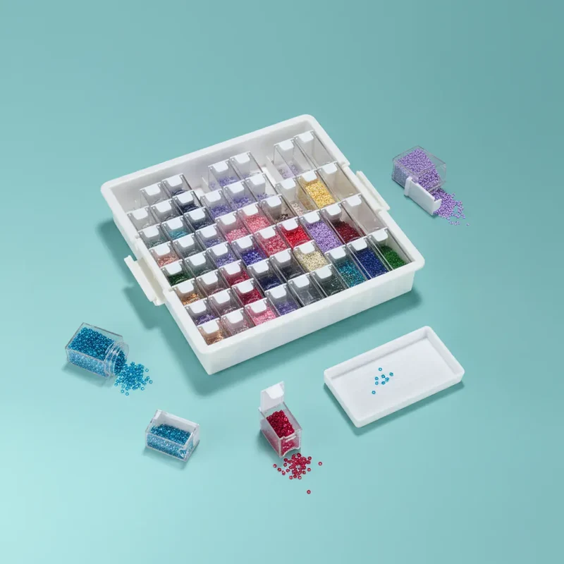 Premium-Aufbewahrungsbox mit 54 Dosen (Diamond Painting)