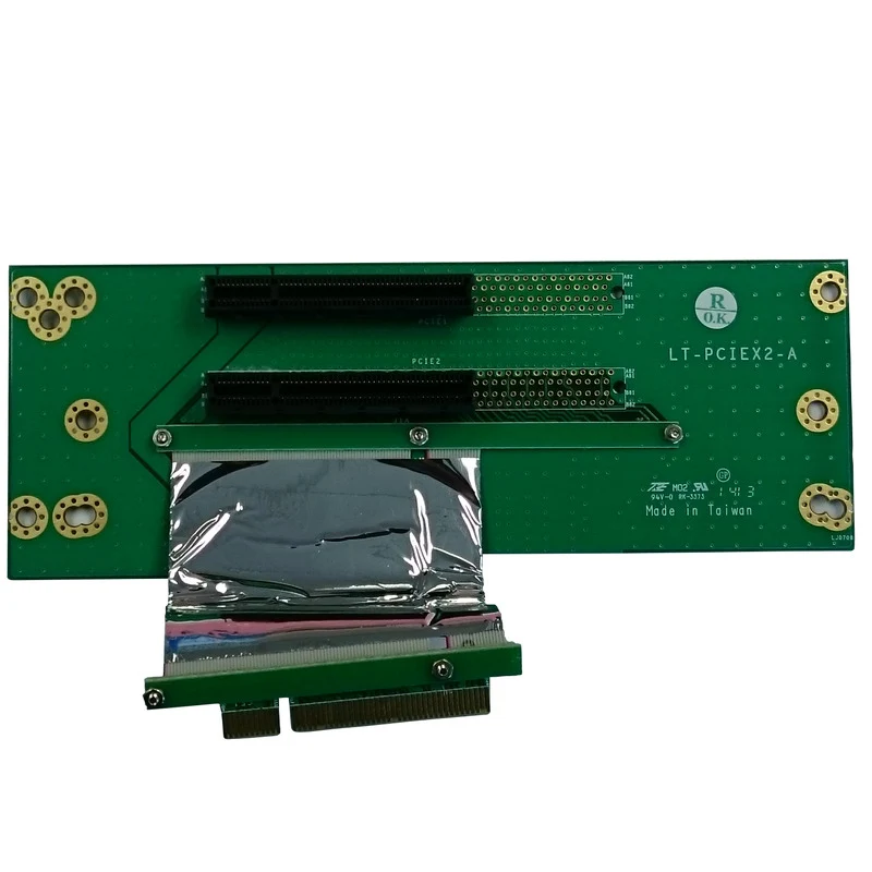 AIC 2U PCI-E Gen3 1 x 8x (Fixed) + 1 x 8x ( 5cm Ribbon) riser card