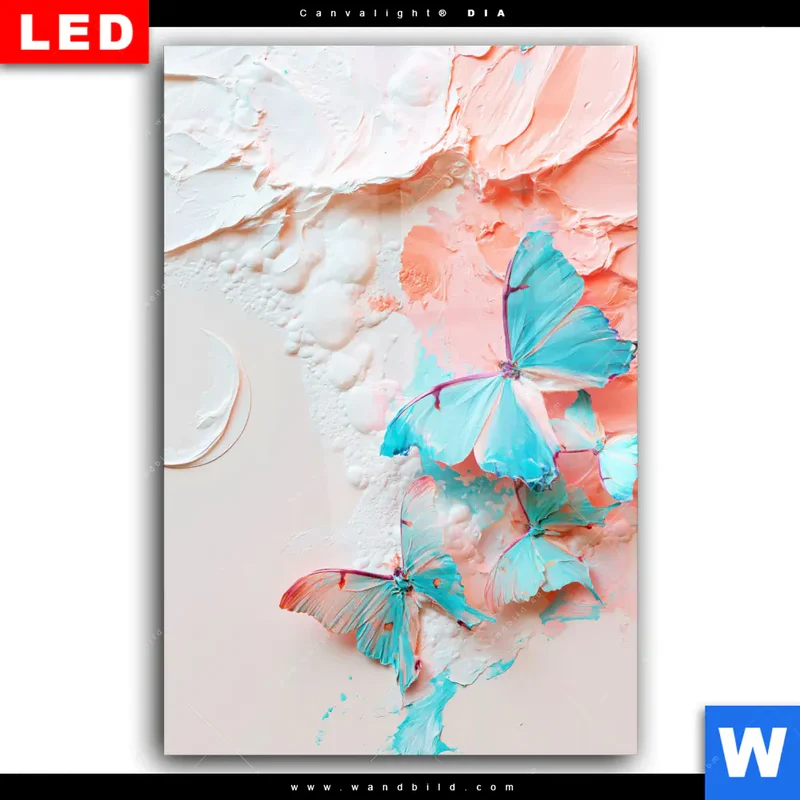 Wechselmotiv Acrylglas Canvalight® DIA | Schmetterlingszauber | Hochformat